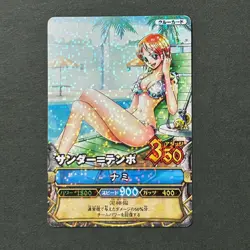 M1529 Nami in Bikini Holo Japanese One Piece Berry Match Carddass Card 2008 - Image 1