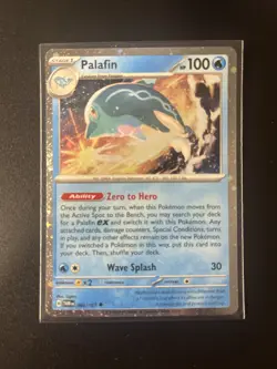 Pokemon TCG Palafin 060/167 2024 Twilight Masquerade Cosmos Holo Promo Card - NM - Image 1