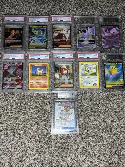 Pokemon Card Graded Slabs Lot of 11 - Image 1