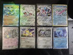 Pokemom TCG Paradox Rift 8-Card Lot EX's, Cosmos Holo, Promo, Pokemon Play Stamp - Image 1