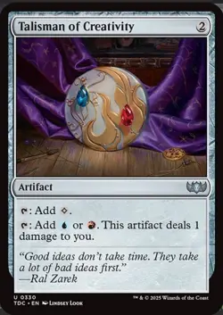 Talisman Of Creativity NM/M Tarkir Dragonstorm Commander MTG Magic Card - Image 1