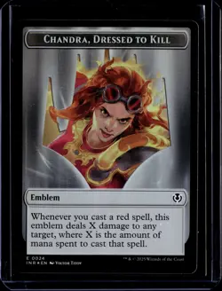 Chandra, Dressed to Kill/Human - Token - Foil - INR - NM - Magic the Gathering - Image 1