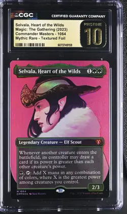 SELVALA, HEART OF THE WILDS Commander Masters Textured Foil CGC Pristine 10 MTG - Image 1
