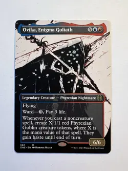 Ovika, Enigma Goliath - BORDERLESS - MTG Phyrexia: All Will Be One - NM - Image 1