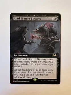 Lord Skitter's Blessing - EXTENDED ART - MTG Wilds of Eldraine - NM - Image 1
