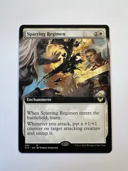 Sparring Regimen - EXTENDED ART - MTG Strixhaven: School of Mages - NM - Image 1