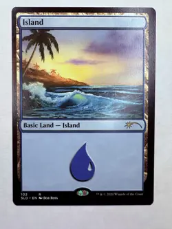 SLD Island (102) (Bob Ross) Secret Lair Drop NonFoil MTG NM - Image 1