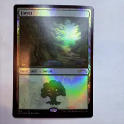 SLD Forest (108) (Bob Ross) Secret Lair Drop Foil MTG NM - Image 1