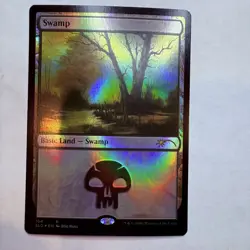 SLD Swamp (104) (Bob Ross) Secret Lair Drop Foil MTG NM - Image 1