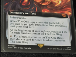 The One Ring Magic: The Gathering MTG LOTR Extended Art Borderless M 380 SP - Image 4
