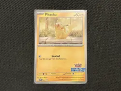 Pokemon TCG Pikachu SVP 214 Black Star Promo Illustration Contest 2024 - Image 1