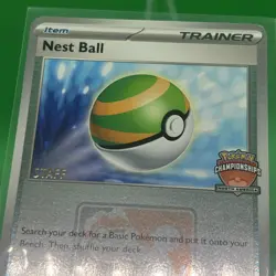 Pokemon TCG: Nest Ball STAFF Promo - 2024 EUIC 181/198 - Europe - Free Shipping - Image 3