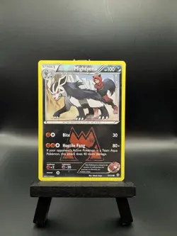 Pokemon Team Magma's Mightyena 19/34 Double Crisis Regular MP - Image 1