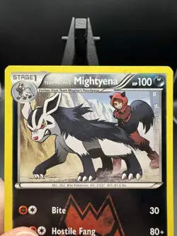 Pokemon Team Magma's Mightyena 19/34 Double Crisis Regular MP - Image 2