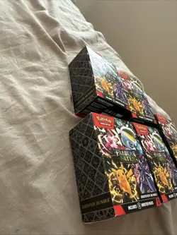 Pokemon TCG Scarlet & Violet Paldean Fates Booster Bundle Lot Of 5 EMPTY Boxes - Image 3