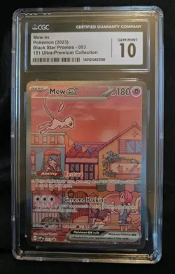 Mew ex 053 ??CGC 10??Pokemon 151 Scarlet & Violet Promo Ultra Premium Collection - Image 1