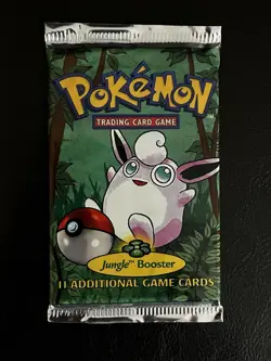 1999 Pokemon WOTC Jungle Sealed Booster Pack - Wigglytuff Artwork - Image 1