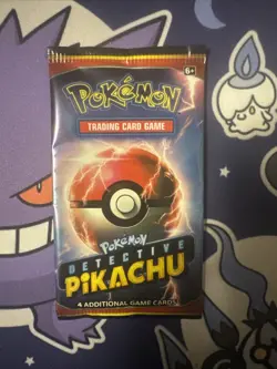 POKEMON TCG DETECTIVE PIKACHU SEALED BOOSTER PACK BRAND NEW - Image 1