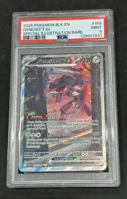 Genesect EX 169/086 Black Holy Special Illustration Rare PSA 9 Pokemon - Image 1