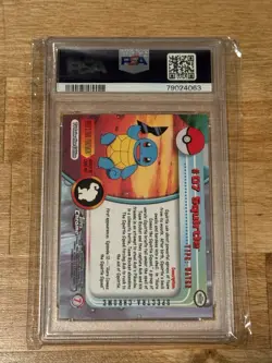 2000 Pokemon Topps Chrome Squirtle Spectra Chrome #7; PSA 9 RARE - Image 2