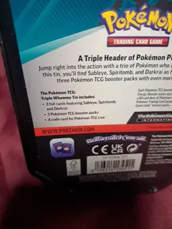 2024 Pokemon Collectors Tin Darkrai New/ Factory Sealed - Image 4