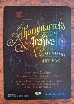 Alhammarret's Archive, FOIL - Secret Lair Encyclopedia of Magic A-Z MTG NM Card - Image 1