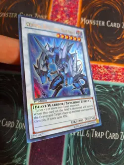 Yu-Gi-Oh! Celestial Wolf Lord, Blue Sirius SHSP-EN090 Ultra Rare 1st Edition NM - Image 2