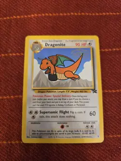 Pokemon Dragonite #5 Movie promo WB Stamp WoTC Rare Pokemon Card Great Condition - Image 1