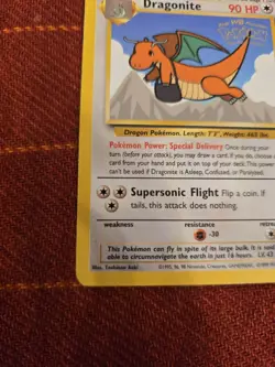 Pokemon Dragonite #5 Movie promo WB Stamp WoTC Rare Pokemon Card Great Condition - Image 2