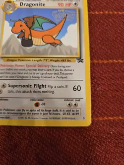 Pokemon Dragonite #5 Movie promo WB Stamp WoTC Rare Pokemon Card Great Condition - Image 3