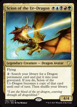 Scion of the Ur-Dragon - Light Play MTG Commander 2017 - Image 1