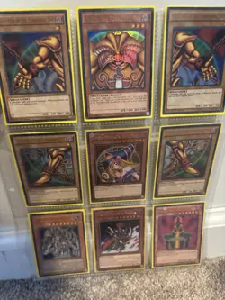 Yugioh Holo Lot - QCR Dark Magician Girl, Exodia Mint holo set, vintage!! - Image 1
