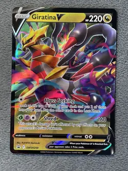 Giratina V SWSH259 Pokemon Card Full Art Black Star Promo Holo 2022 Near Mint - Image 1