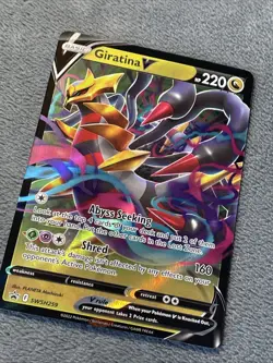 Giratina V SWSH259 Pokemon Card Full Art Black Star Promo Holo 2022 Near Mint - Image 2