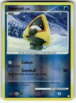 Snorunt 100/123 Mysterious Treasures LP Pokemon Card TCG - Image 1