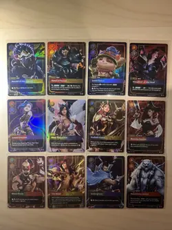 Complete set of all 12 Legend cards. Riftbound TCG Rare Holo set - Image 3
