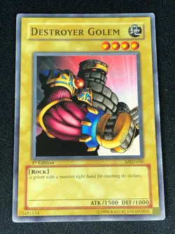 YUGIOH DESTOYER GOLEM MRD-040 1ST COMMON (NM) NA PRINT - Image 1