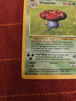 #3 Vileplume 15/64 Jungle 1999 Holo Rare Pokemon Card TCG (MP) - Image 2