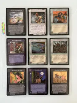 LOTR Middle Earth The White Hand Complete Set NRMT Unplayed 1997 122 Cards - Image 3