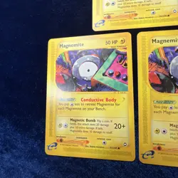 Magnemite 91/147 Aquapolis Pokemon E Series Card Vintage 2002 Nintendo 3 - Image 3