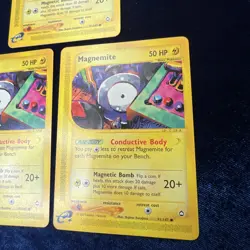 Magnemite 91/147 Aquapolis Pokemon E Series Card Vintage 2002 Nintendo 3 - Image 4