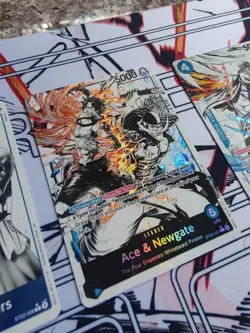 One Piece TCG Ace & Newgate ST22 Alt Art Leader + Marco + Decalvan 3-Card Lot! - Image 4