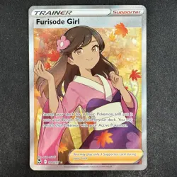 Pokemon TCG Furisode Girl Silver Tempest 190/195 Full Art Holo Ultra Rare Card - Image 1