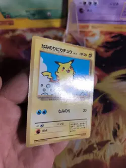 Pokemon Karte Card Surfing Pikachu Corocoro Promo Glossy Surfe Wotc japanese VG- - Image 3