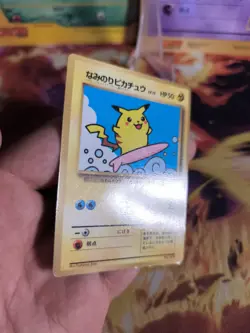 Pokemon Karte Card Surfing Pikachu Corocoro Promo Glossy Surfe Wotc japanese VG- - Image 5