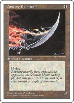 MTG 4th Edition - Dancing Scimitar (x3) NM - Image 1