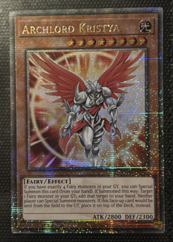 YuGiOh Archlord Kristya VASM-EN048 Quarter Century Secret Rare NM - Image 1