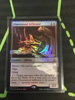MTG Magic The Gathering Dimensional Infiltrator Foil Prerelease Promo Eldrazi - Image 1