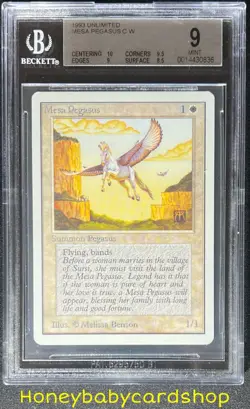 MTG Unlimited Edition 1993 Mesa Pegasus BGS 9.0 MINT Old School 93/94 - Image 1