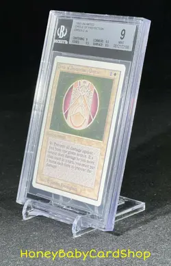 MTG Unlimited Edition 1993 Circle of Protection: Green BGS 9.0 MINT 93/94 - Image 3